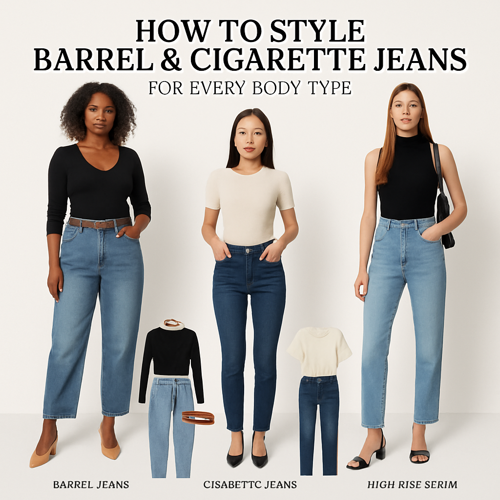 How to Style Barrel and Cigarette Jeans for Every Body Type