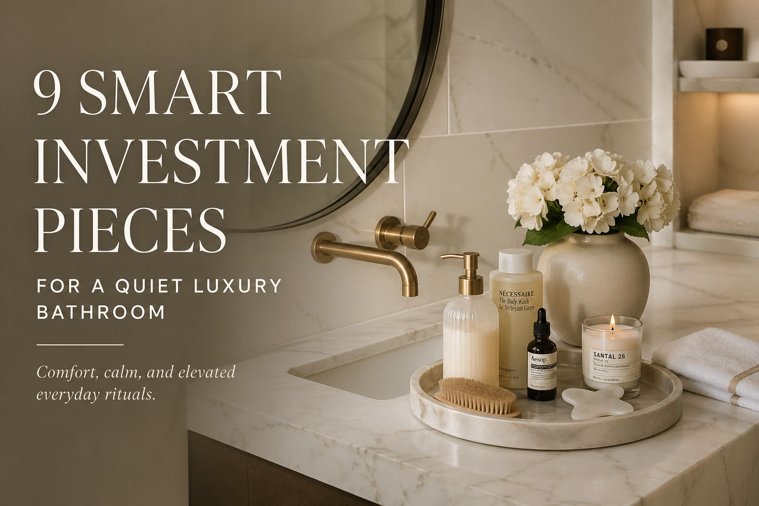 The Quiet Luxury Bathroom: 9 Things Worth Buying Once