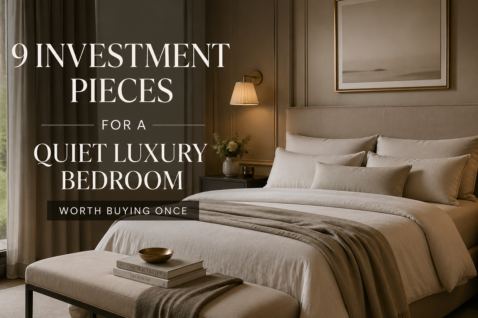 The Quiet Luxury Bedroom: 9 Things Worth Buying Once
