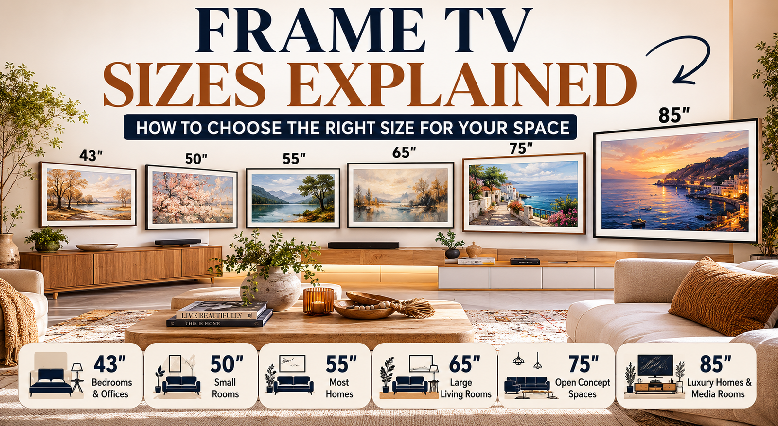Frame TV Sizes Explained: How to Choose the Right Samsung Frame TV for Your Space (2026 Guide)